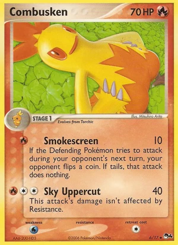 Combusken — POP Series 4 6 Pokémon card