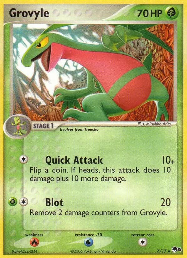 Grovyle — POP Series 4 7 Pokémon card