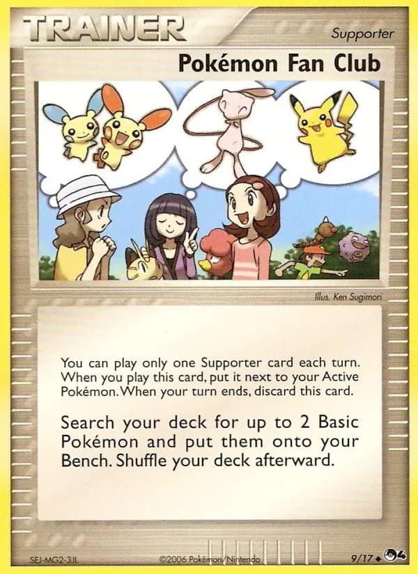 Pokémon Fan Club — POP Series 4 9 Pokémon card