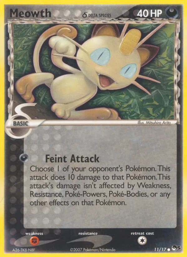 Meowth δ — POP Series 5 11 Pokémon card
