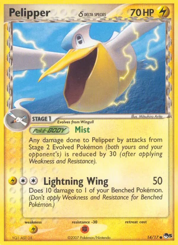 Pelipper δ — POP Series 5 14 Pokémon card