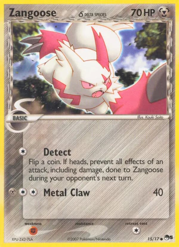 Zangoose δ — POP Series 5 15 Pokémon card