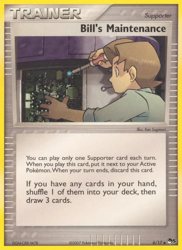 Bill's Maintenance — POP Series 5 6 Pokémon card