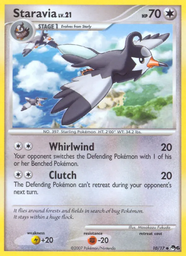 Staravia — POP Series 6 10 German Pokémon card