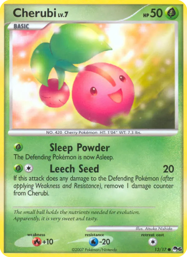 Cherubi — POP Series 6 13 Pokémon card