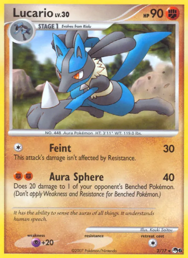 Lucario — POP Series 6 2 German Pokémon card