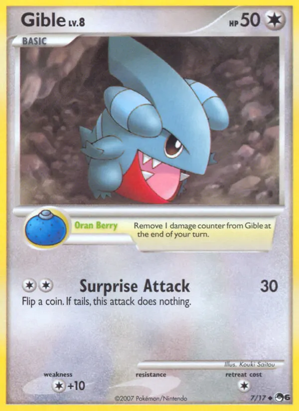 Gible — POP Series 6 7 Pokémon card