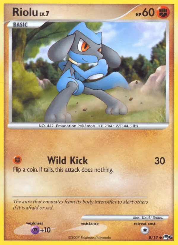 Riolu — POP Series 6 8 German Pokémon card