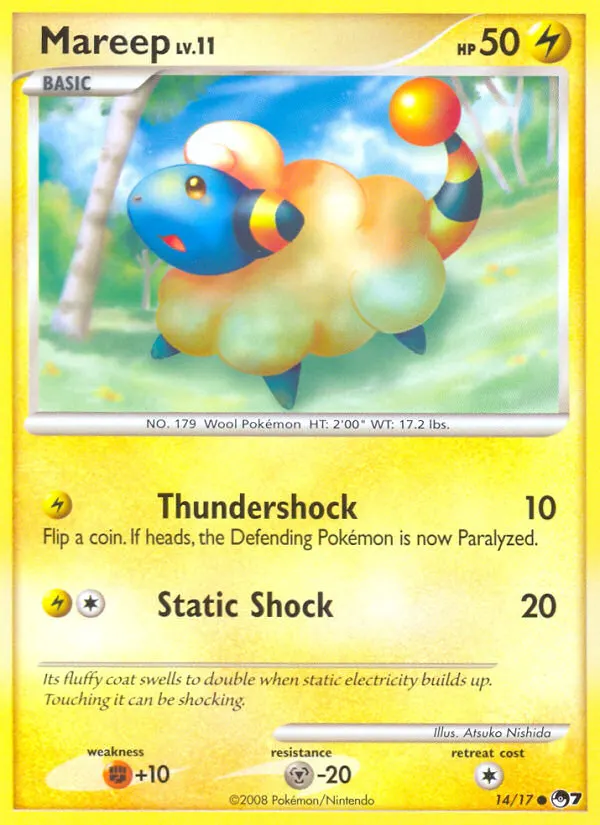 Mareep — POP Series 7 14 Pokémon card