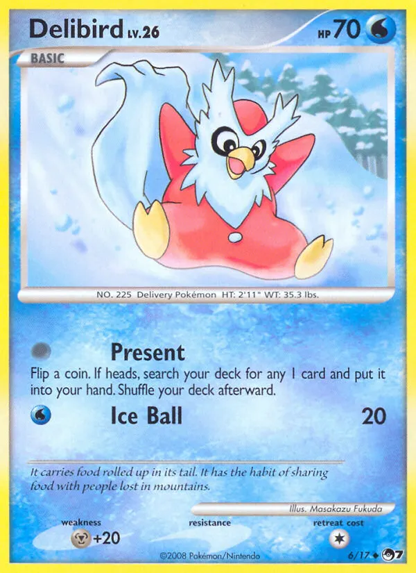 Delibird — POP Series 7 6 Pokémon card