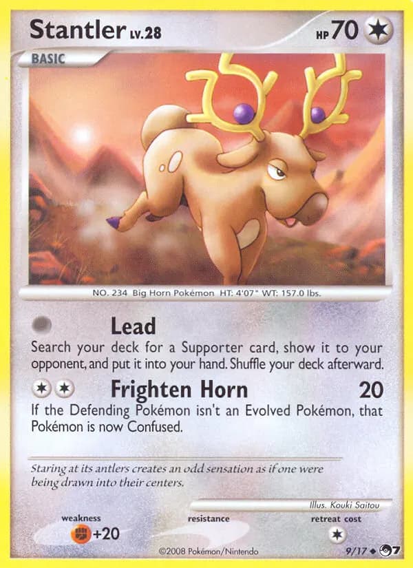 Stantler — POP Series 7 9 Pokémon card