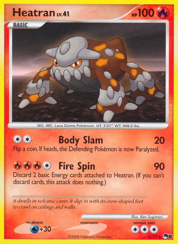 Heatran — POP Series 8 1 German Pokémon card