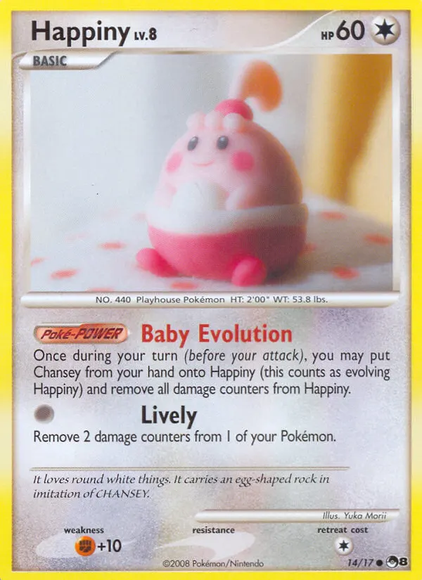Happiny — POP Series 8 14 Pokémon card