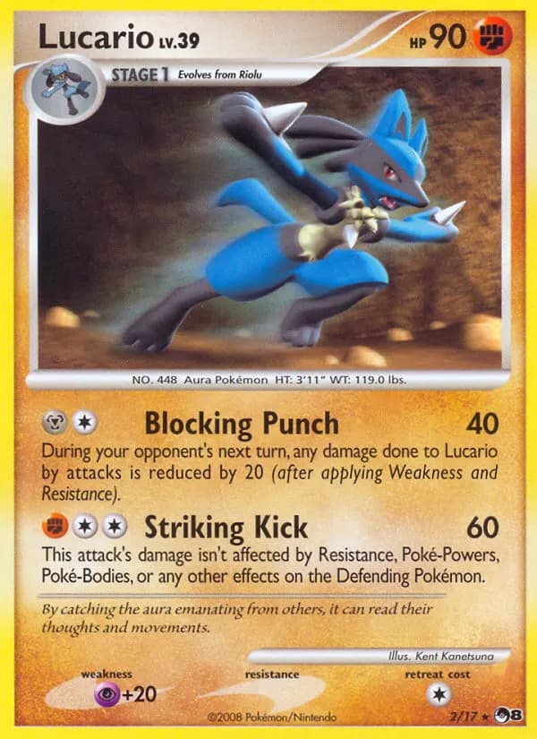 Lucario — POP Series 8 2 German Pokémon card