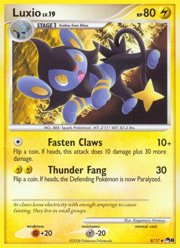 Luxio — POP Series 8 8 German Pokémon card