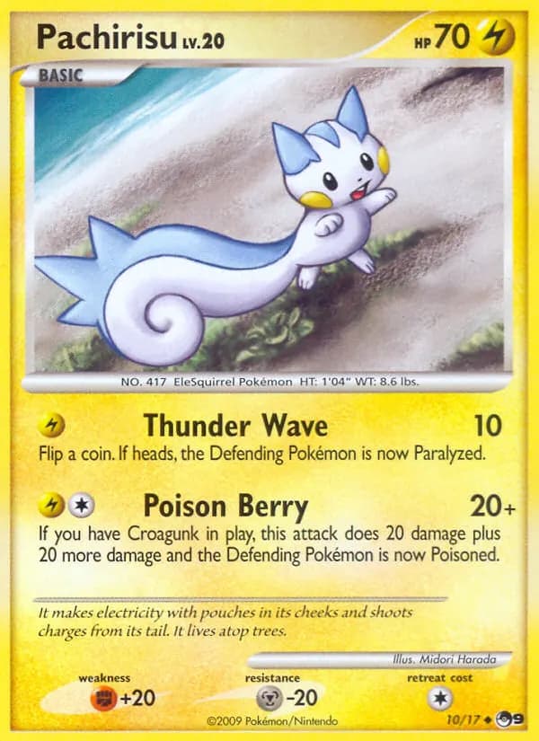 Pachirisu — POP Serie 9 10 German Pokémon card