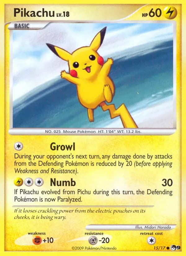 Pikachu — POP Serie 9 15 German Pokémon card