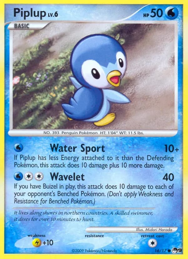 Piplup — POP Series 9 16 Pokémon card