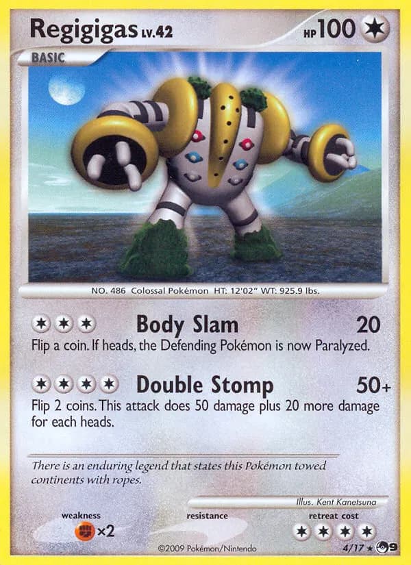 Regigigas — POP Serie 9 4 German Pokémon card