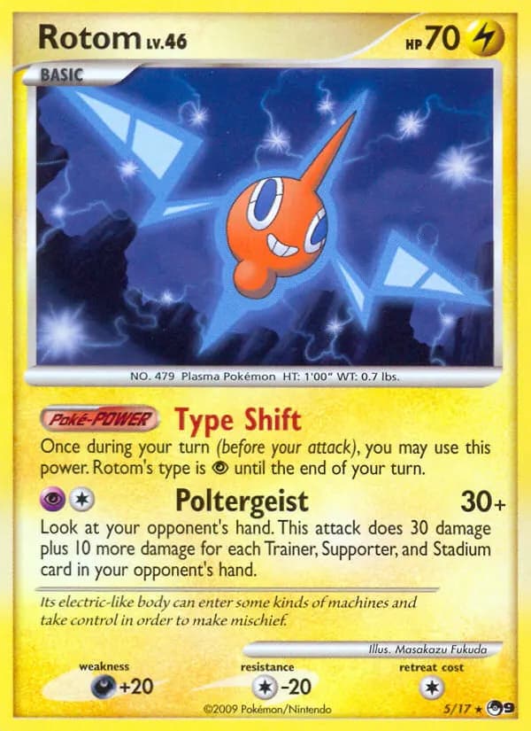 Rotom — POP Series 9 5 Pokémon card