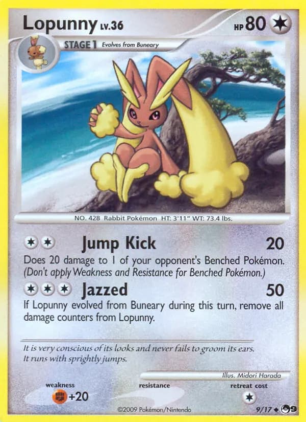 Lopunny — POP Series 9 9 Pokémon card