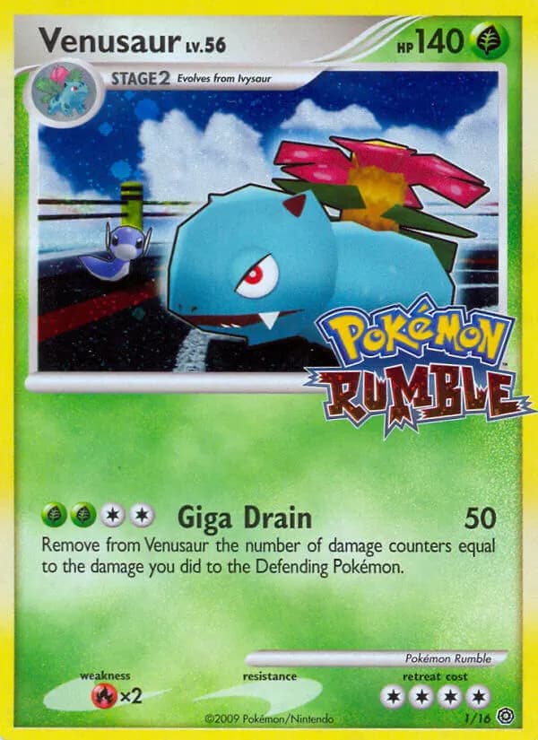 Venusaur — Pokémon Rumble 1 Pokémon card