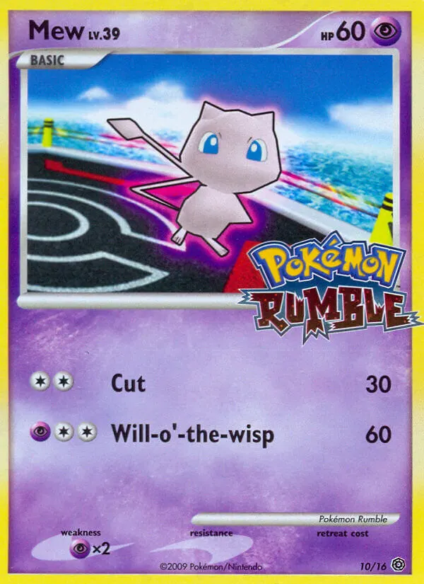 Mew — Pokémon Rumble 10 Pokémon card