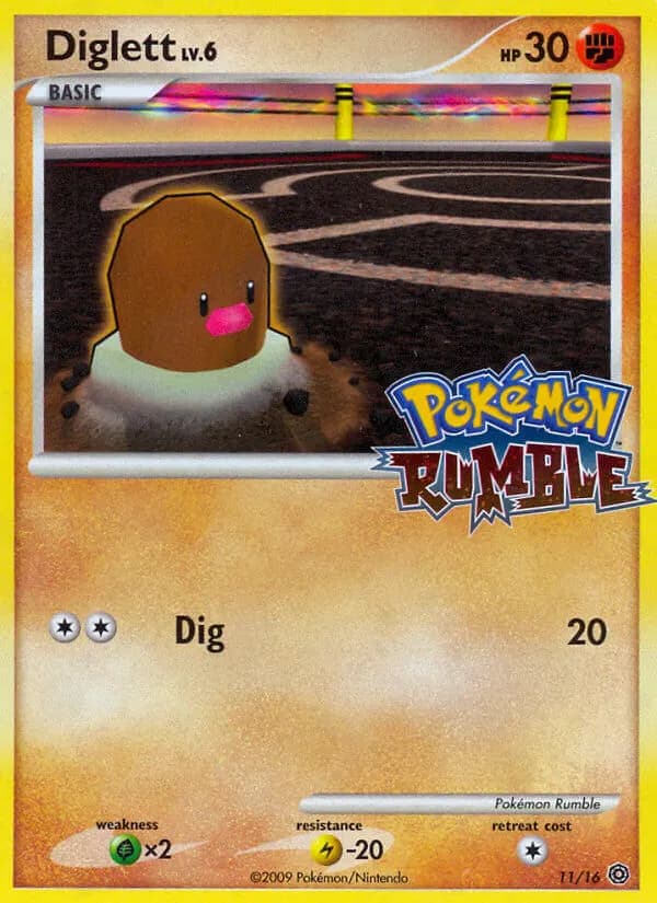 Diglett — Pokémon Rumble 11 Pokémon card