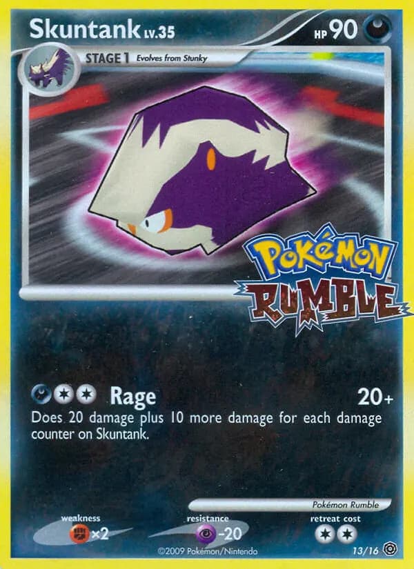 Skuntank — Pokémon Rumble 13 Pokémon card