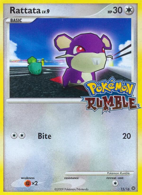 Rattata — Pokémon Rumble 15 Pokémon card