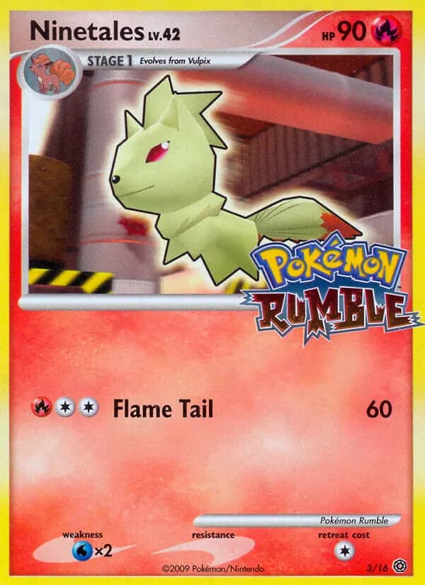 Ninetales — Pokémon Rumble 3 Pokémon card