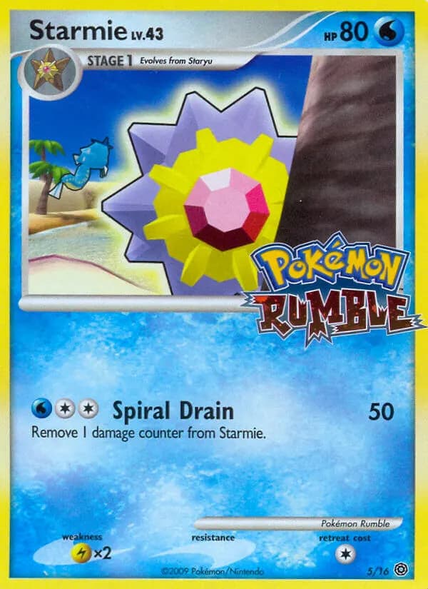 Starmie — Pokémon Rumble 5 Pokémon card