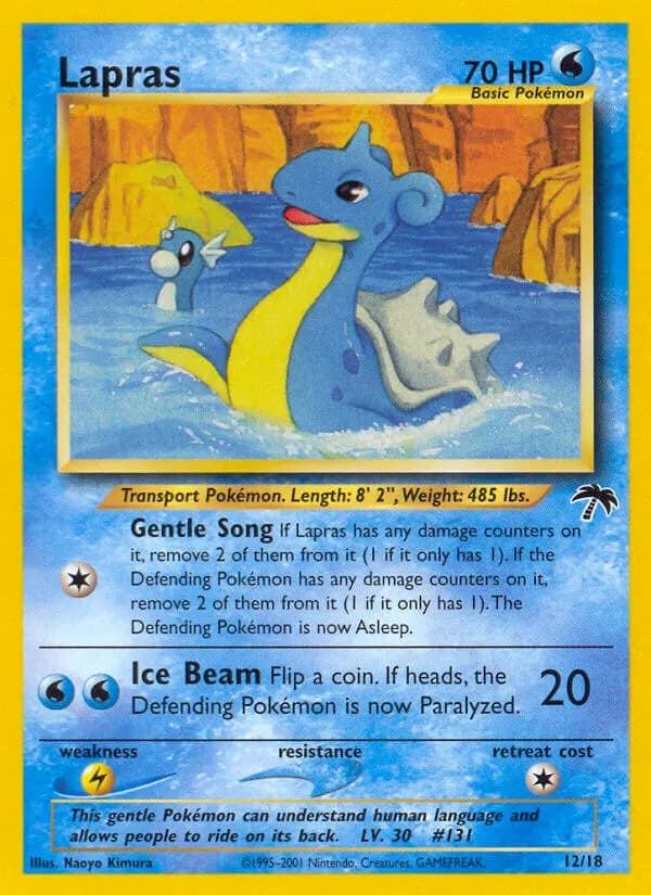 Lapras — Southern Islands 12 Pokémon card