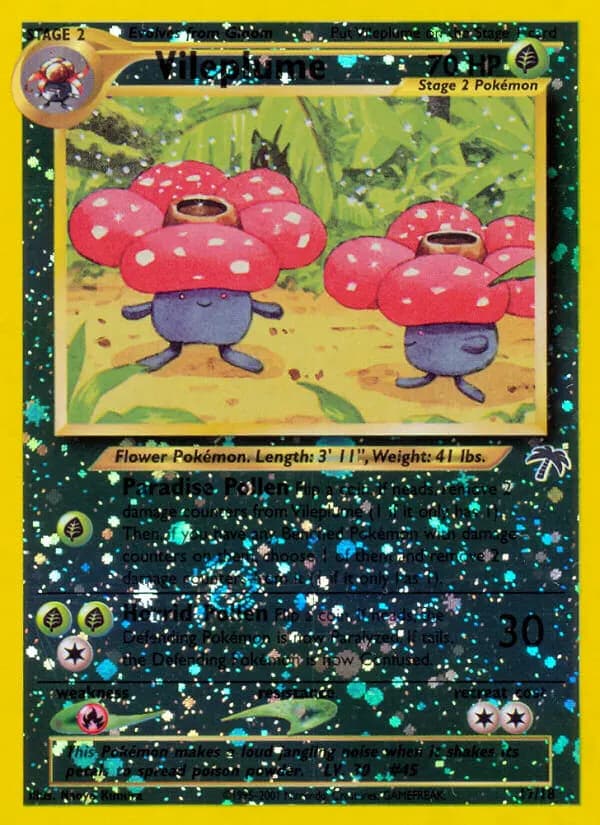 Vileplume — Southern Islands 17 Pokémon card