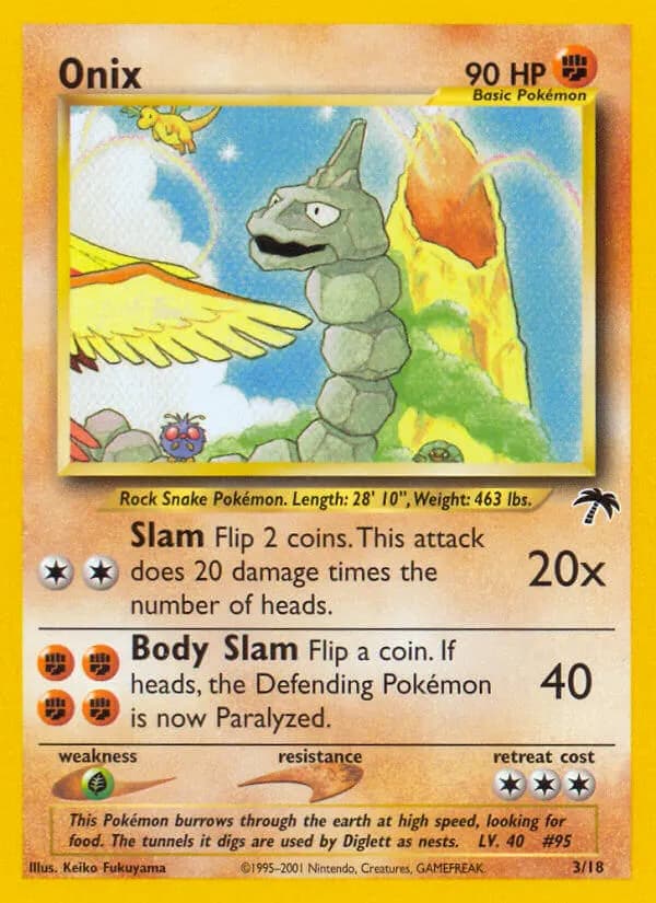 Onix — Southern Islands 3 Pokémon card