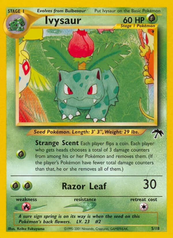 Ivysaur — Southern Islands 5 Pokémon card