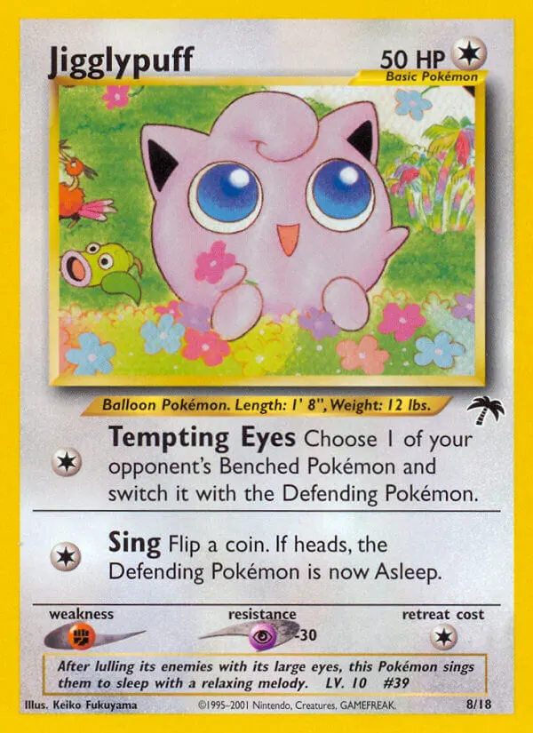 Jigglypuff — Southern Islands 8 Pokémon card
