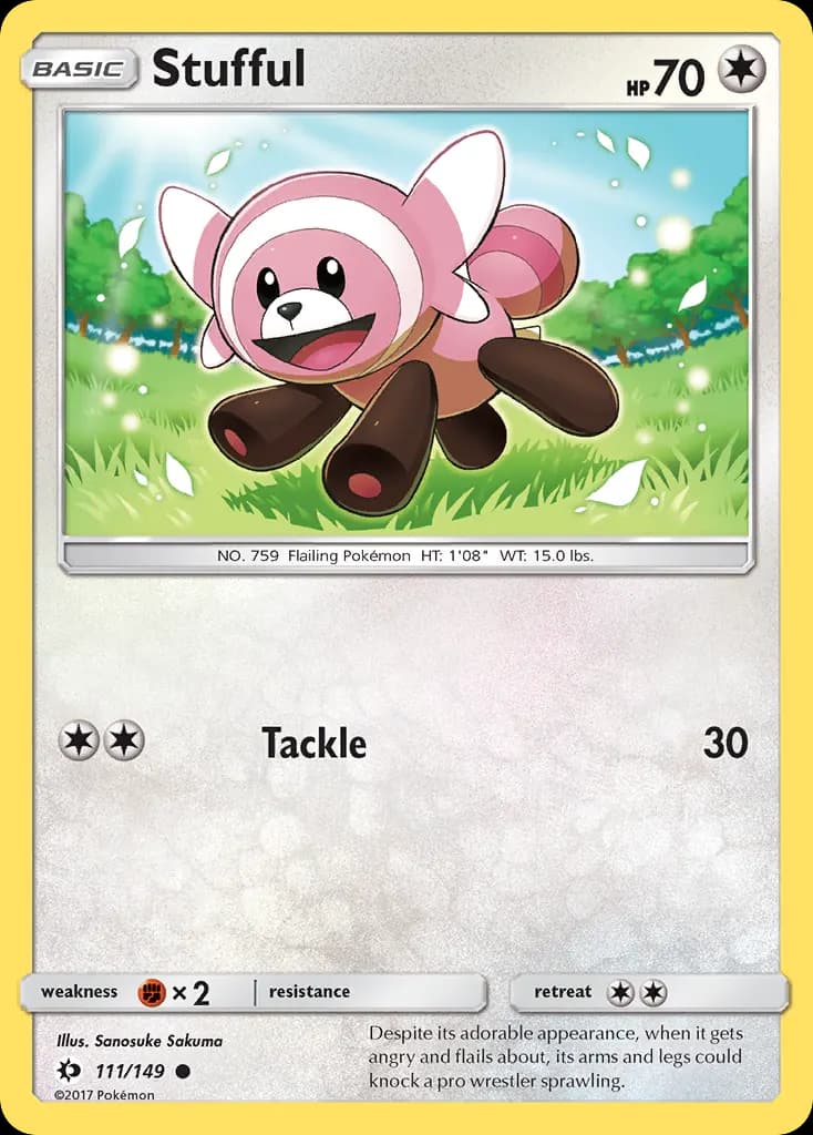 Stufful — Sun & Moon 111 Pokémon card
