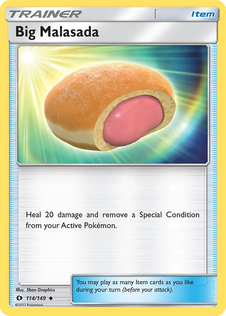 Big Malasada — Sun & Moon 114 Pokémon card