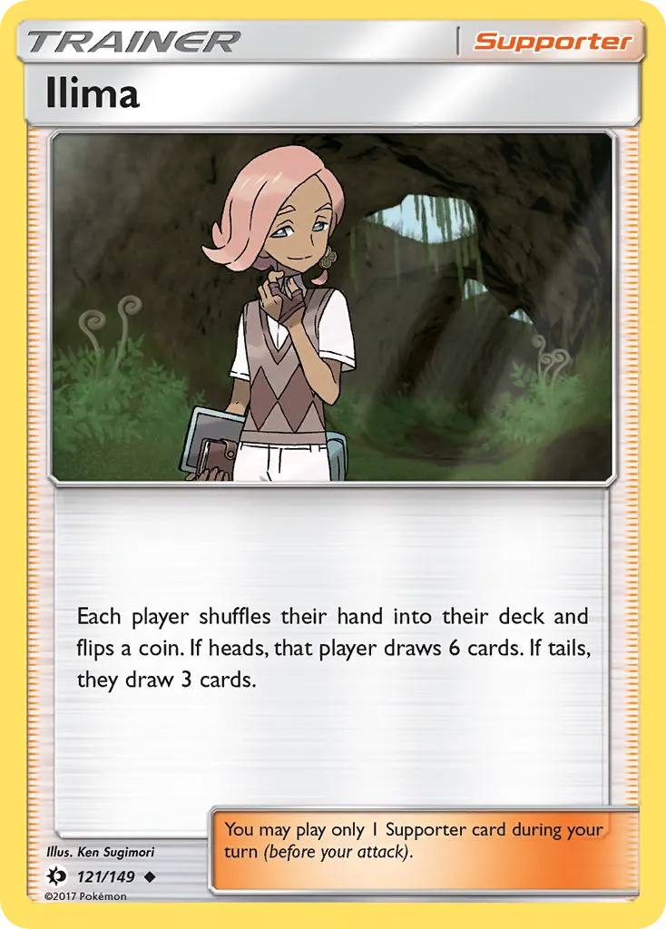 Ilima — Sun & Moon 121 Pokémon card