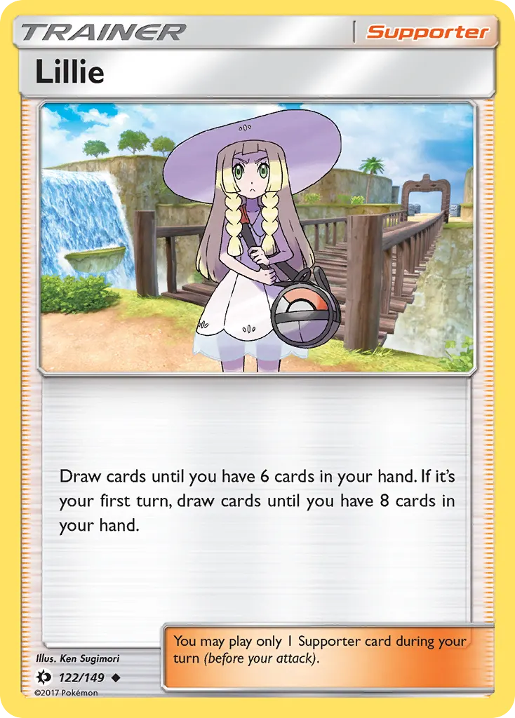 Lillie — Sun & Moon 122 Pokémon card