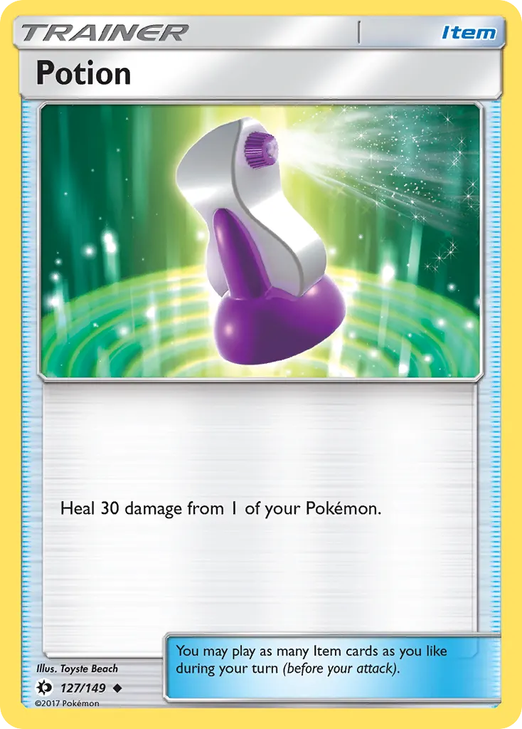 Potion — Sun & Moon 127 Pokémon card