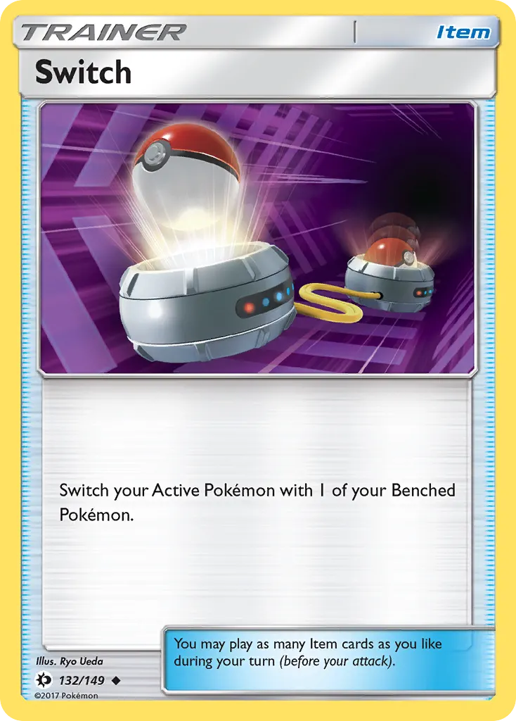 Switch — Sun & Moon 132 Pokémon card