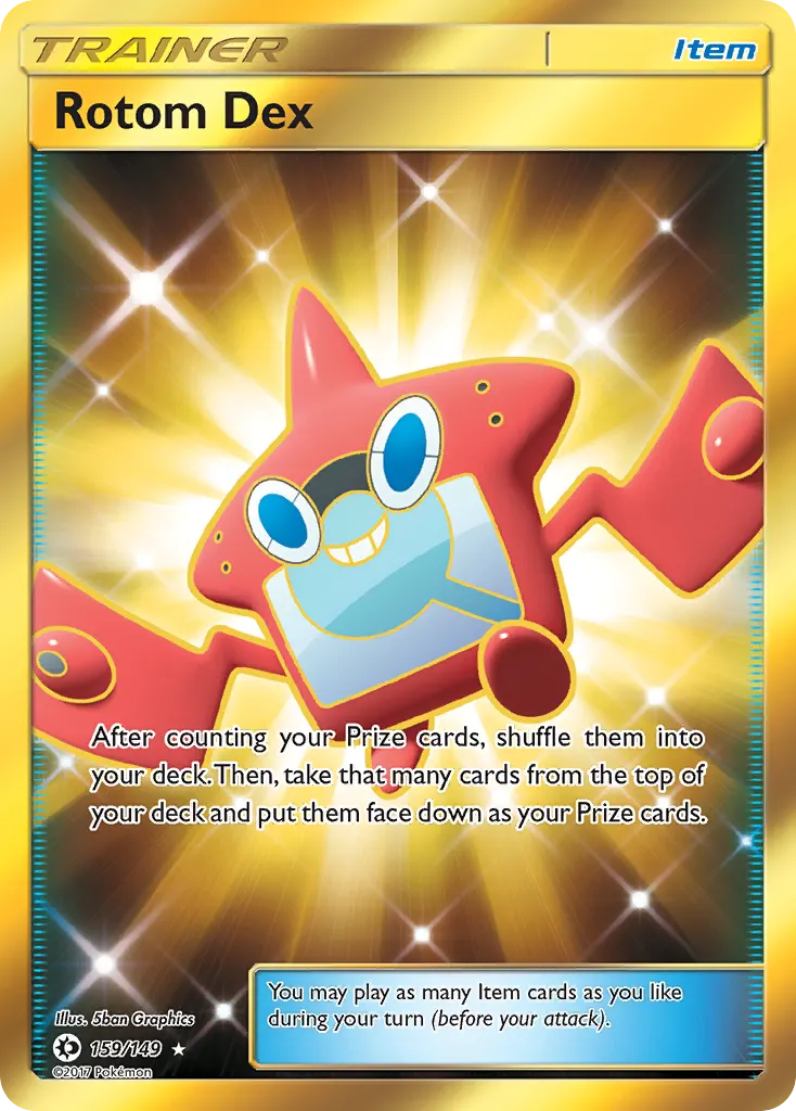 Rotom Dex — Sun & Moon 159 Pokémon card