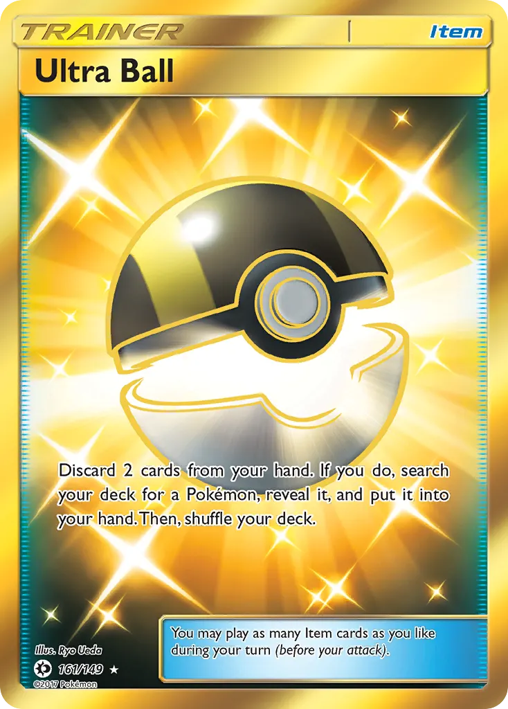 Ultra Ball — Sun & Moon 161 Pokémon card
