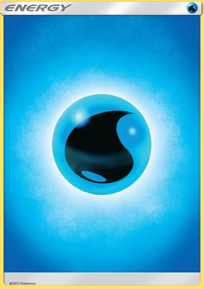 Water Energy — Sun & Moon 166 Pokémon card
