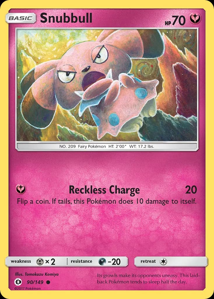 Snubbull — Sun & Moon 90 Pokémon card