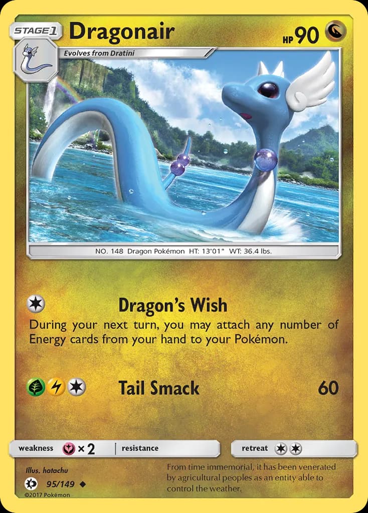 Dragonair — Sun & Moon 95 Pokémon card
