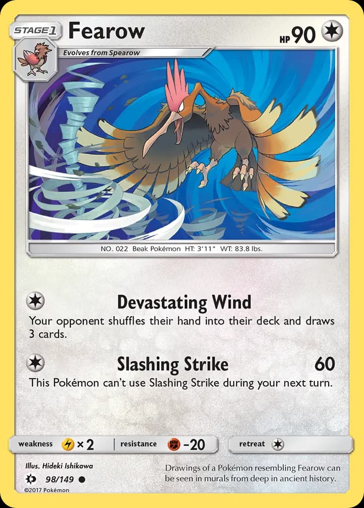 Fearow — Sun & Moon 98 Pokémon card