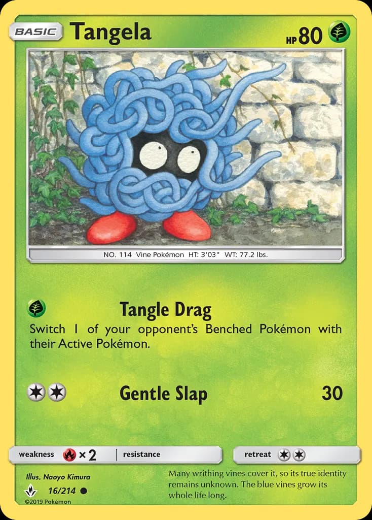 Tangela — Unbroken Bonds 16 Pokémon card